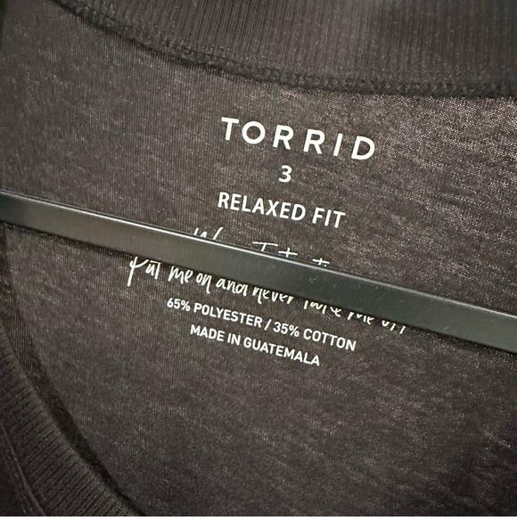 Torrid Signature Jersey Relaxed Crew Crop Tee - Picture 5 of 8